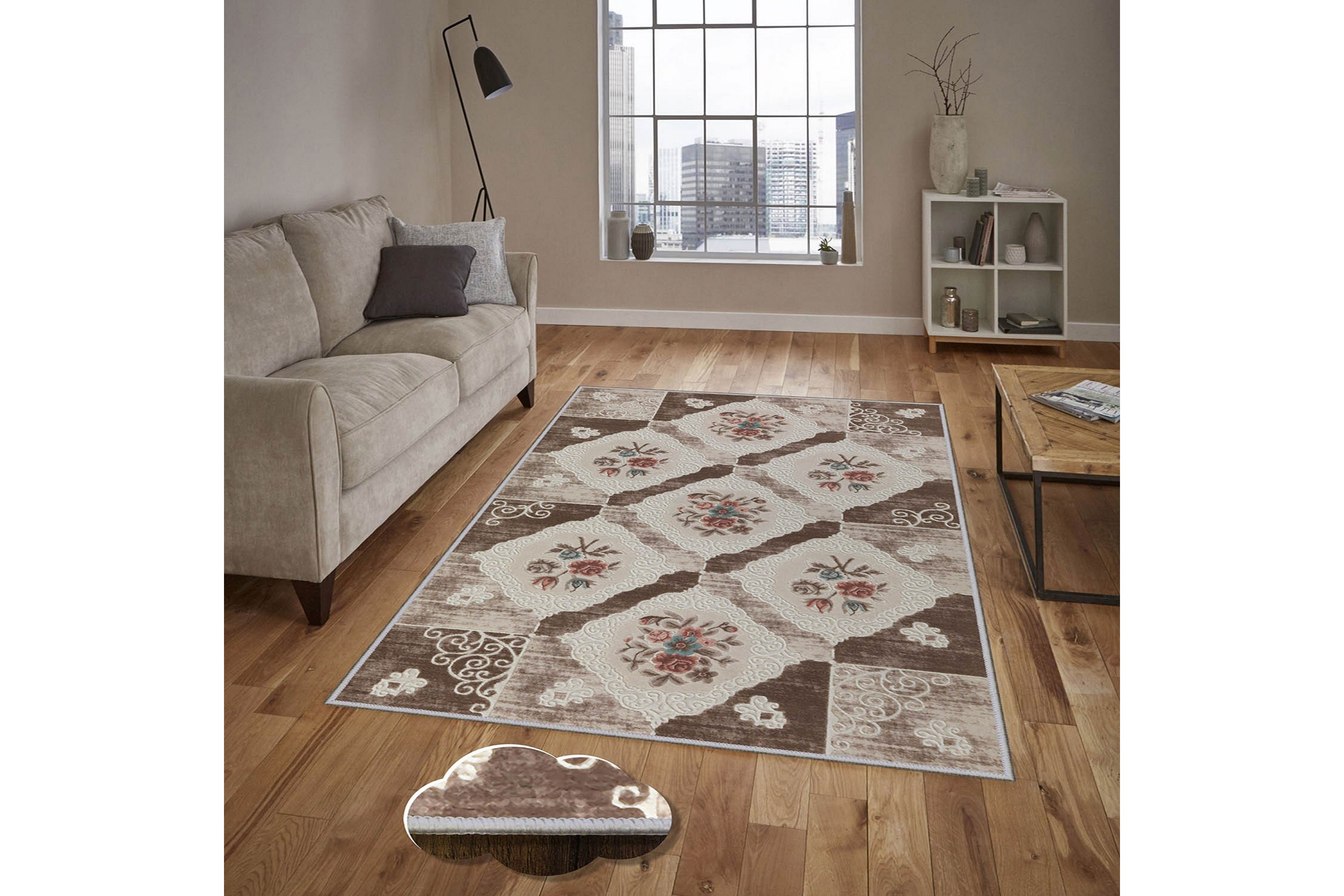 matta homefesto 80x200 cm - multifärgad