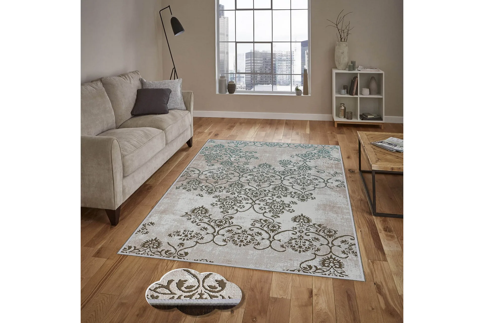 matta homefesto 80x200 cm - multifärgad