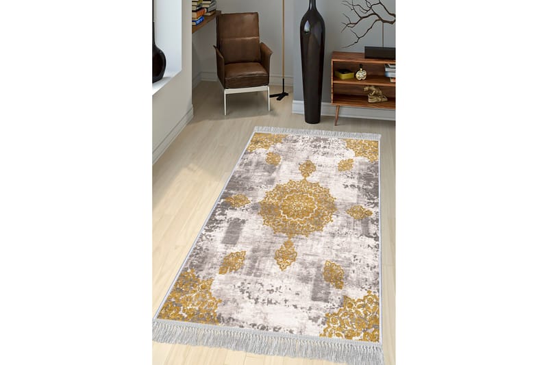 Matta Homefesto 80x300 cm - Multifärgad/Sammet - Persisk matta - Orientalisk matta