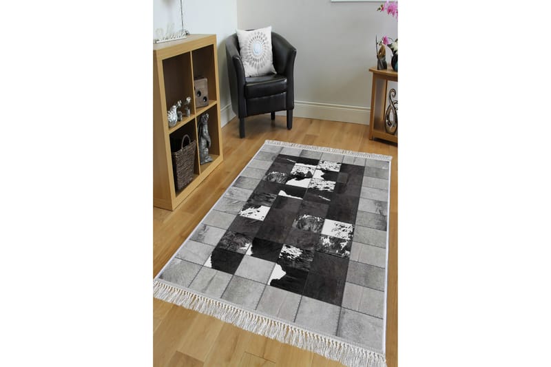 Matta Homefesto 80x300 cm - Multifärgad/Sammet - Persisk matta - Orientalisk matta