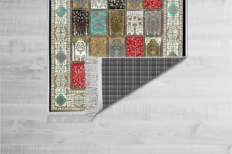 Matta Homefesto 80x300 cm - Multifärgad/Sammet - Persisk matta - Orientalisk matta