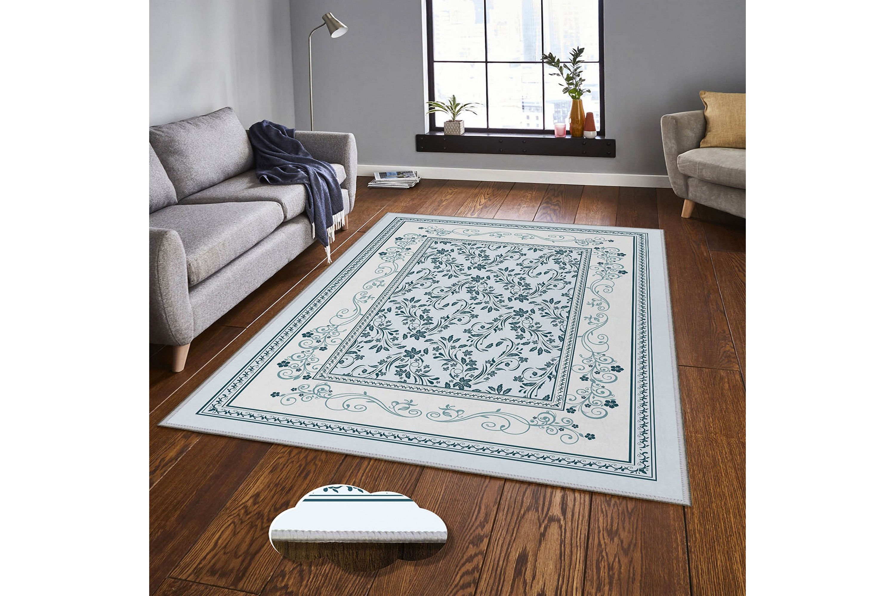 matta homefesto 80x300 cm - multifärgad