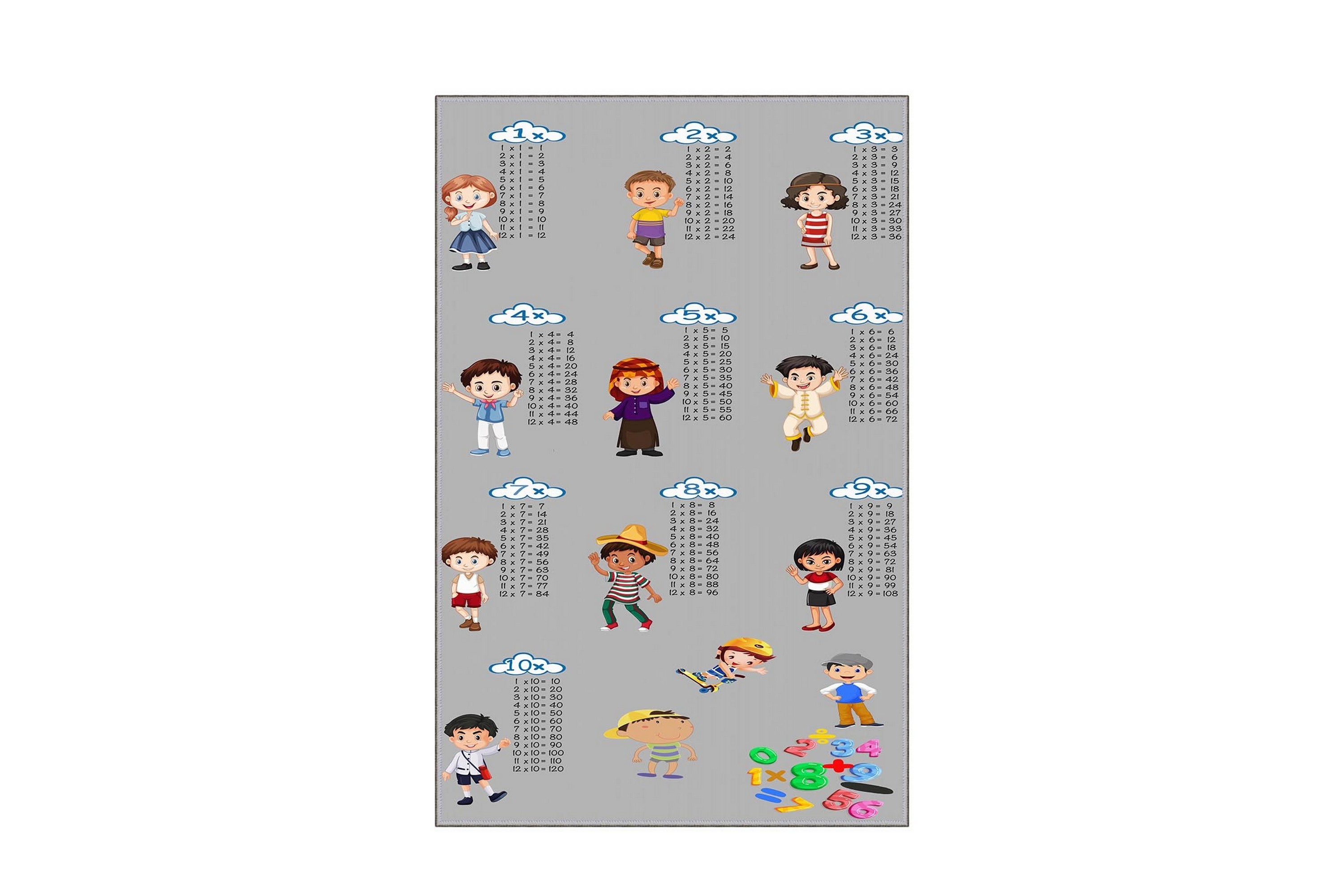 matta homefesto 80x300 cm - multifärgad