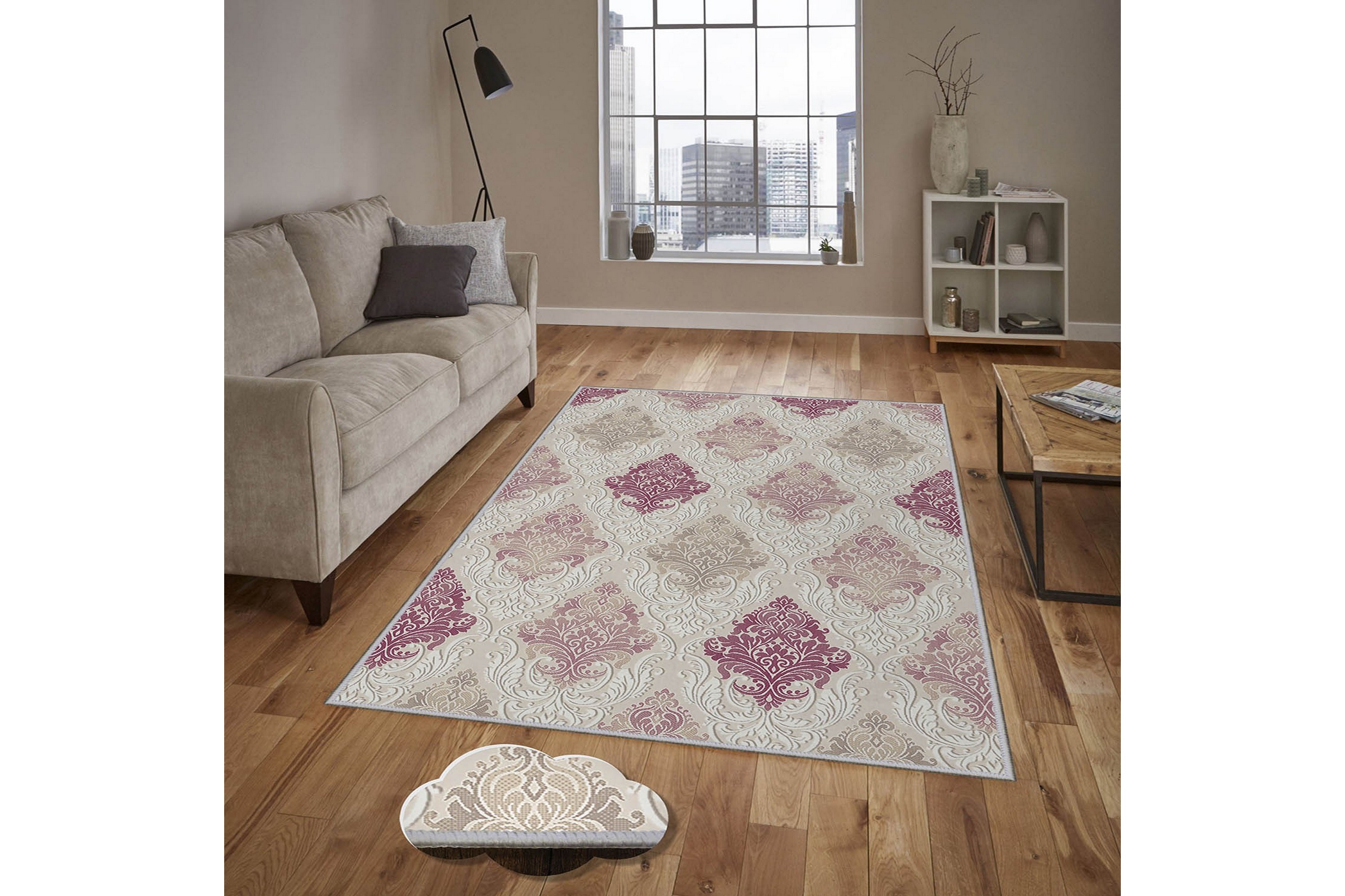 matta homefesto 80x300 cm - multifärgad