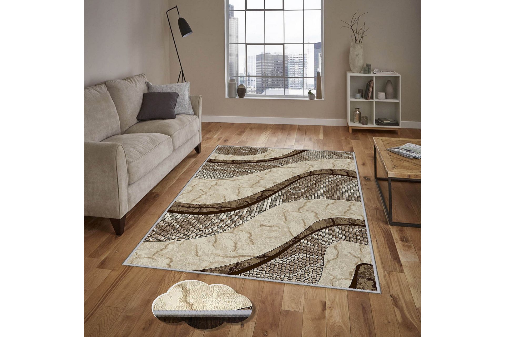 matta homefesto 80x300 cm - multifärgad