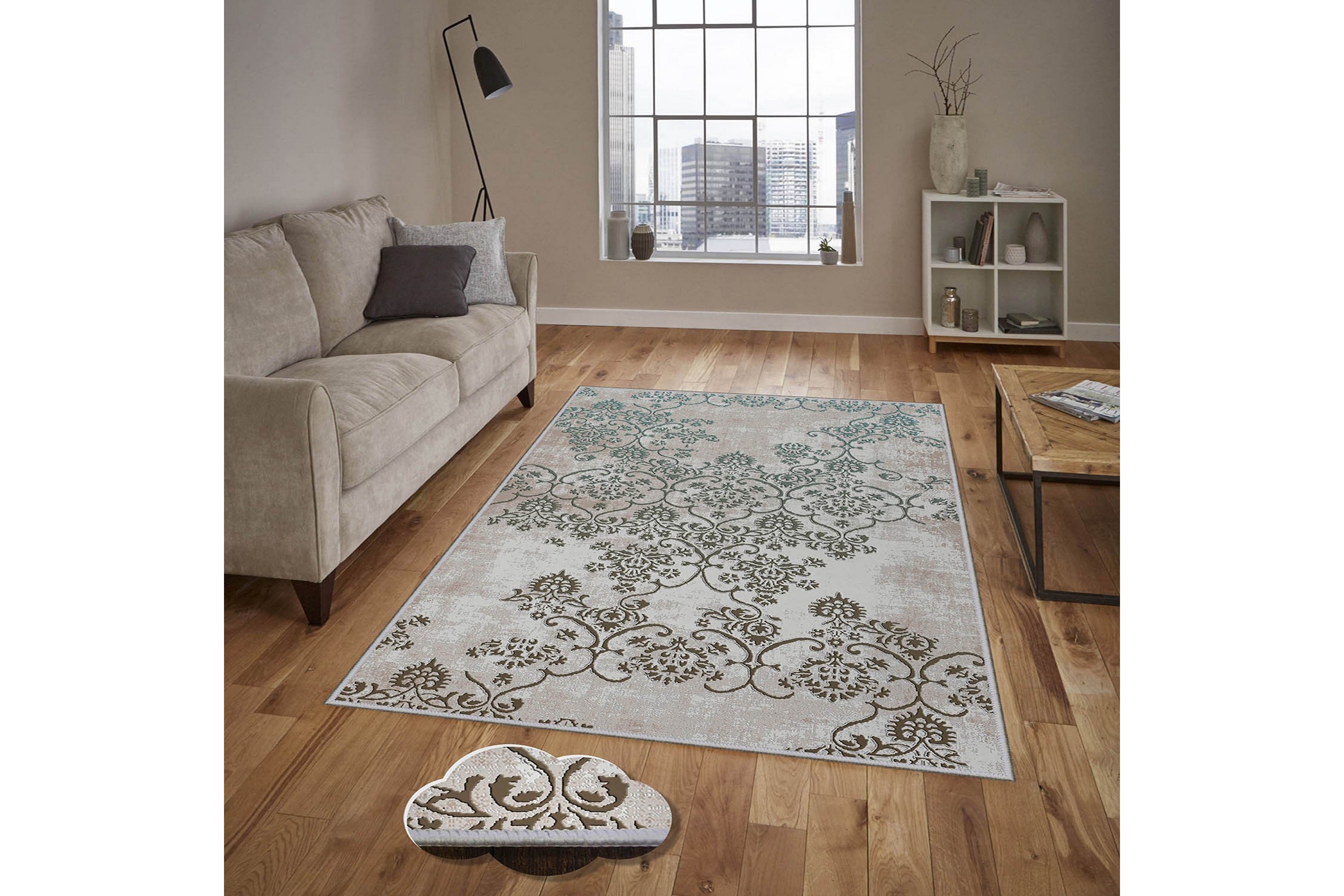 matta homefesto 80x300 cm - multifärgad