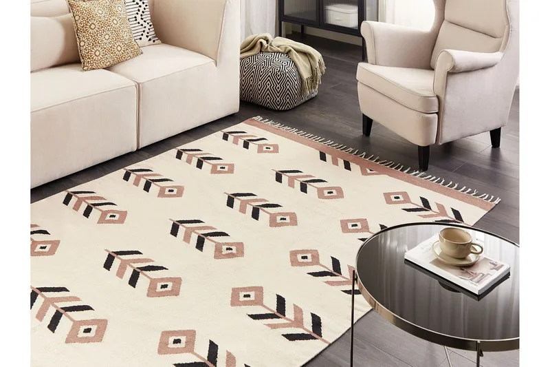 Niavan Kelimmatta 160x230 cm - Beige - Textil & mattor - Matta - Orientalisk matta - Kelimmatta