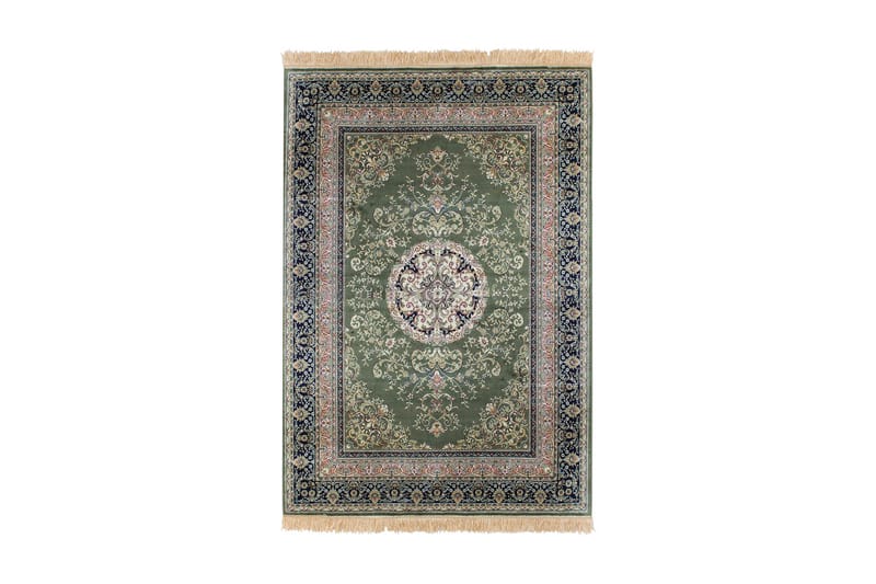 Orientalisk Matta Casablanca Medallion 130x190 - Grön - Flatvävd matta
