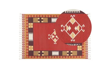 Parakar Kelimmatta 160x230 cm - Röd - Textil & mattor - Matta - Orientalisk matta - Kelimmatta