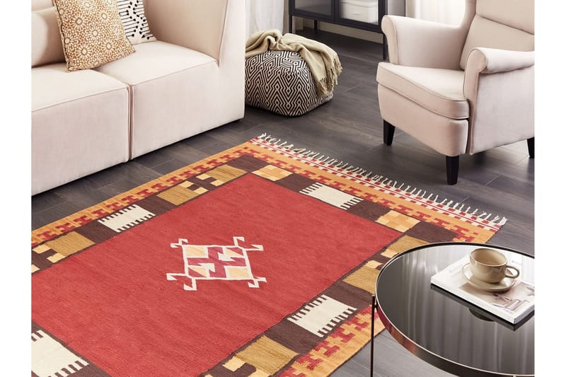 Parakar Kelimmatta 160x230 cm - Röd - Textil & mattor - Matta - Orientalisk matta - Kelimmatta