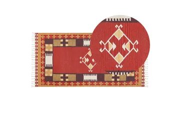 Parakar Kelimmatta 80x150 cm - Röd - Textil & mattor - Matta - Orientalisk matta - Kelimmatta