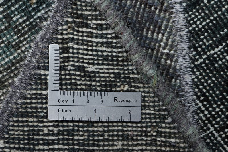 Handknuten Patchworkmatta Ull/Garn Flerfärgad 176x247cm - Flerfärgad - Patchwork matta