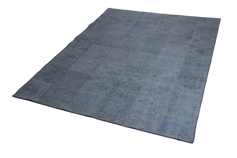 Handknuten Patchworkmatta Ull/Garn Flerfärgad 184x244cm - Flerfärgad - Patchwork matta