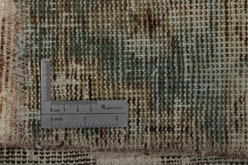 Handknuten Patchworkmatta Ull/Garn Flerfärgad 175x220cm - Flerfärgad - Patchwork matta