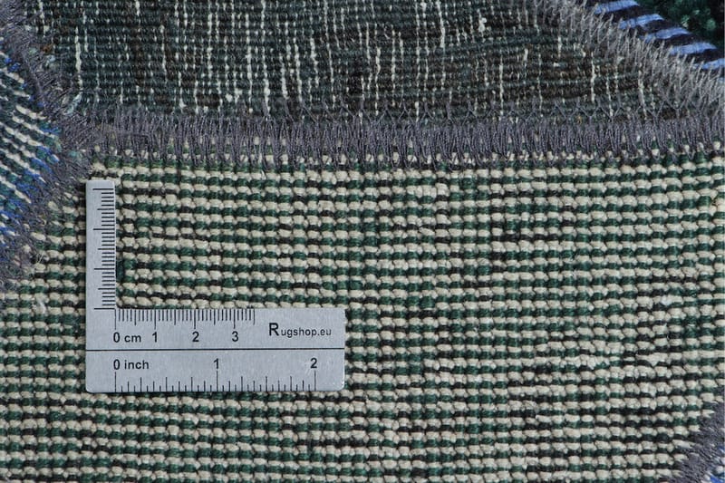 Handknuten Patchworkmatta Ull/Garn Flerfärgad 179x246cm - Flerfärgad - Patchwork matta