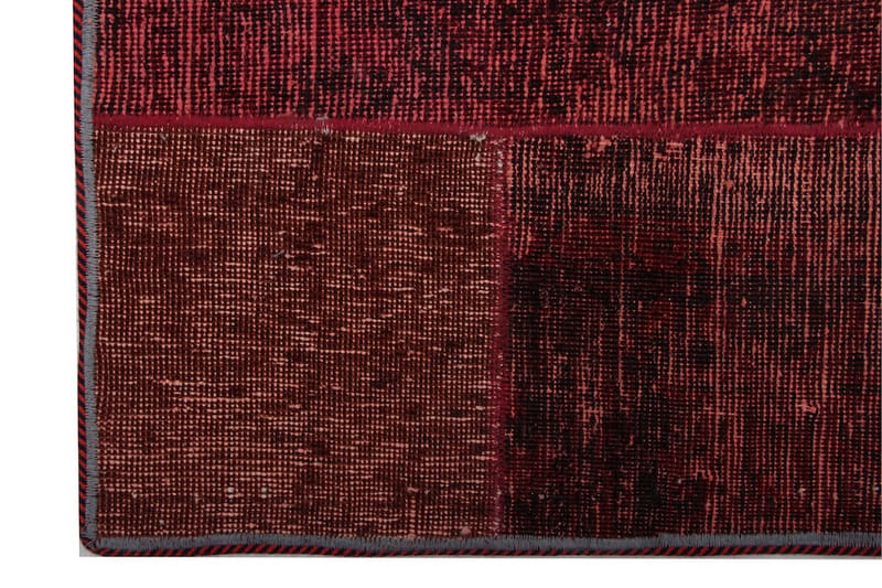 Handknuten Patchworkmatta Ull/Garn Flerfärgad 182x243cm - Flerfärgad - Patchwork matta