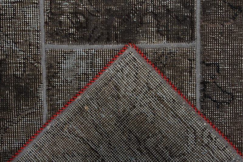 Handknuten Patchworkmatta Ull/Garn Flerfärgad 185x244cm - Flerfärgad - Patchwork matta