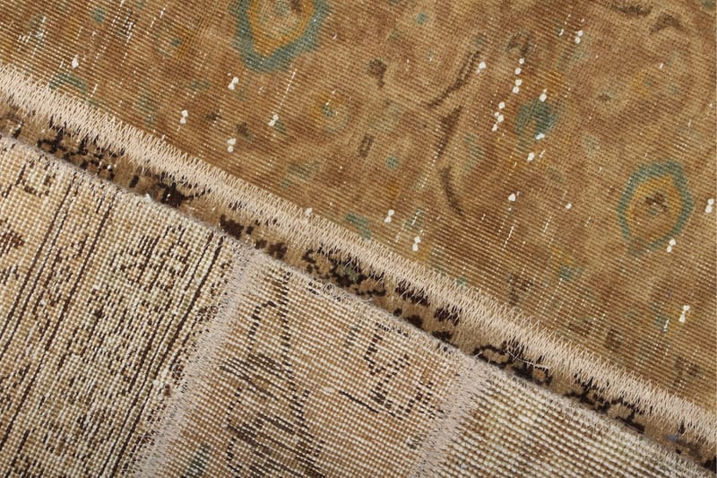 Handknuten Patchworkmatta Ull/Garn Flerfärgad 193x270cm - Flerfärgad - Patchwork matta