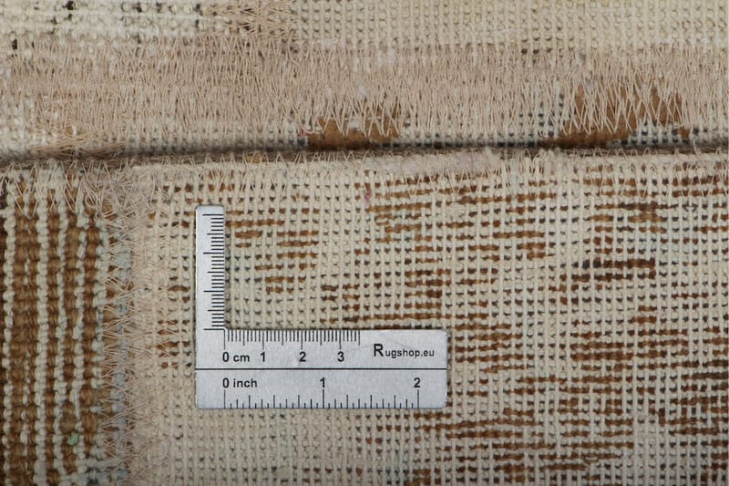 Handknuten Patchworkmatta Ull/Garn Flerfärgad 173x234cm - Flerfärgad - Patchwork matta