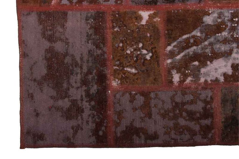 Handknuten Patchworkmatta Ull/Garn Flerfärgad 175x229cm - Flerfärgad - Patchwork matta
