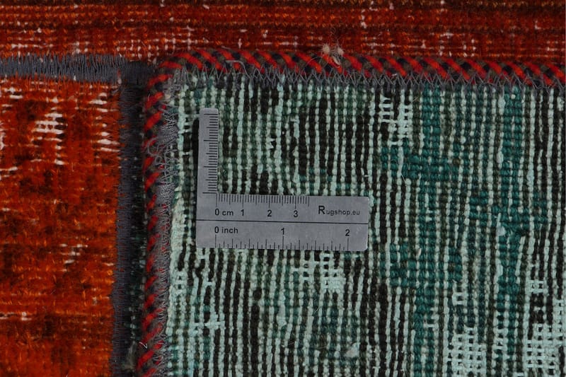Handknuten Patchworkmatta Ull/Garn Flerfärgad 181x241cm - Flerfärgad - Patchwork matta
