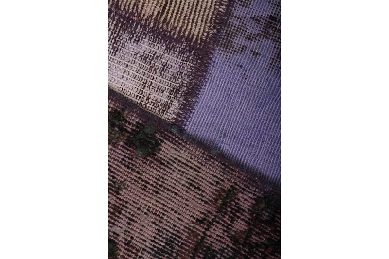 Handknuten Patchworkmatta Ull/Garn Flerfärgad 171x229cm - Flerfärgad - Patchwork matta