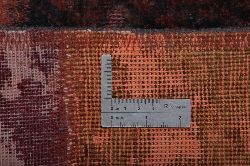 Handknuten Patchworkmatta Ull/Garn Flerfärgad 175x230cm - Flerfärgad - Patchwork matta