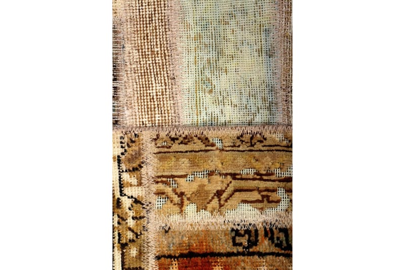 Handknuten Persisk Patchworkmatta 175x227 cm - Flerfärgad - Patchwork matta