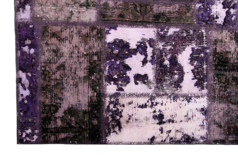 Handknuten Persisk Patchwork Ullmatta 164x231 cm Garn - Flerfärgad - Patchwork matta