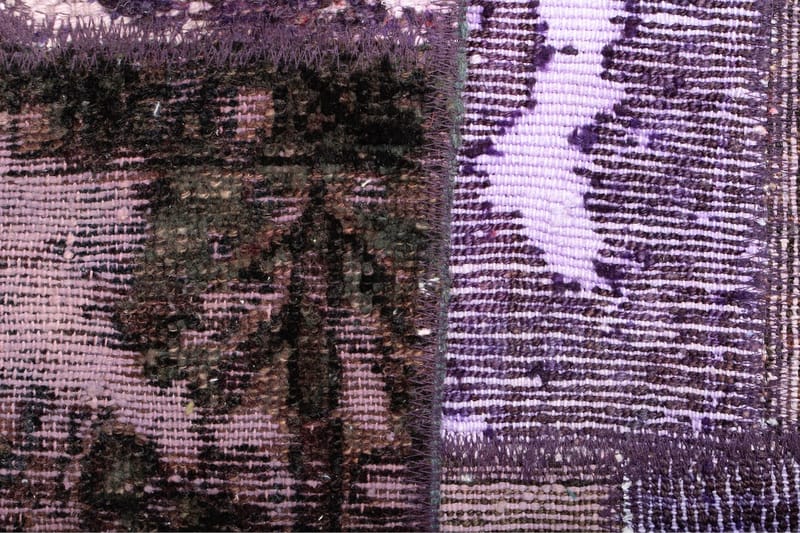 Handknuten Persisk Patchwork Ullmatta 164x231 cm Garn - Flerfärgad - Patchwork matta