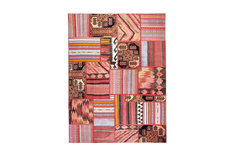 Handknuten Persisk Patchworkmatta 170x230 cm - Flerfärgad - Patchwork matta