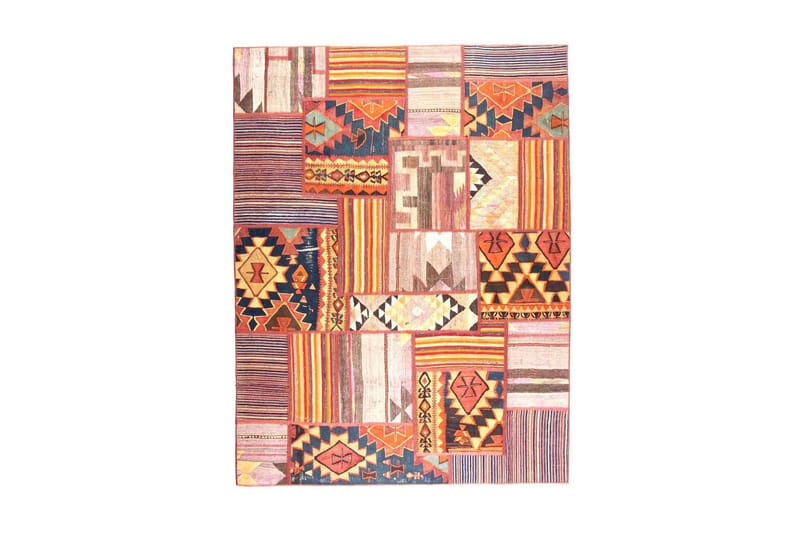 Handknuten Persisk Matta 154x205 cm Kelim - Flerfärgad - Patchwork matta