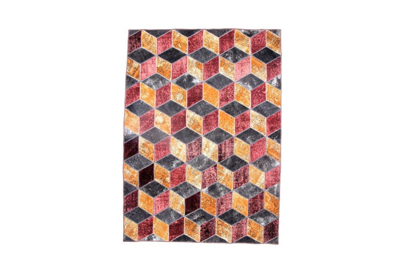 Handknuten Persisk Patchworkmatta 215x305 cm - Flerfärgad - Patchwork matta