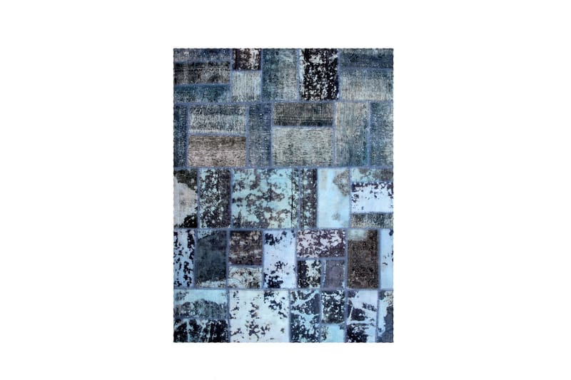 Handknuten Persisk Patchwork Ullmatta 174x231 cm Garn - Flerfärgad - Patchwork matta