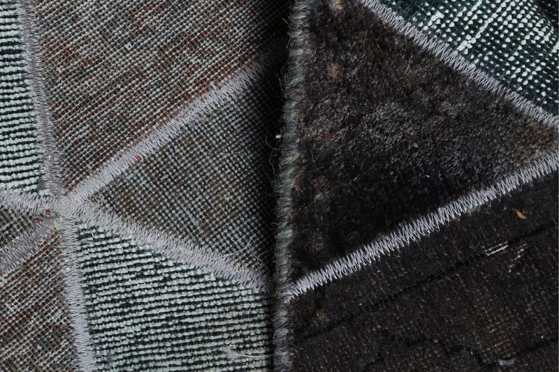 Handknuten Persisk Patchworkmatta 176x245 cm - Flerfärgad - Patchwork matta