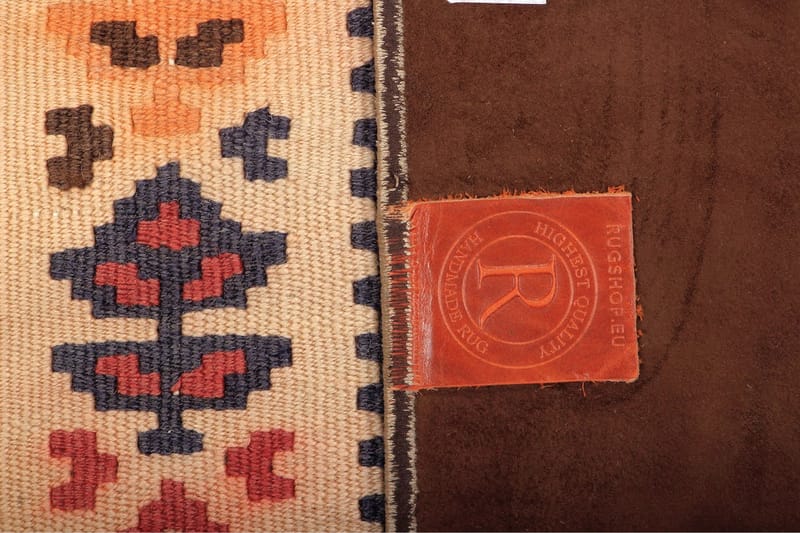 Handknuten Persisk Patchwork Ullmatta 145x205 cm Garn - Flerfärgad - Patchwork matta
