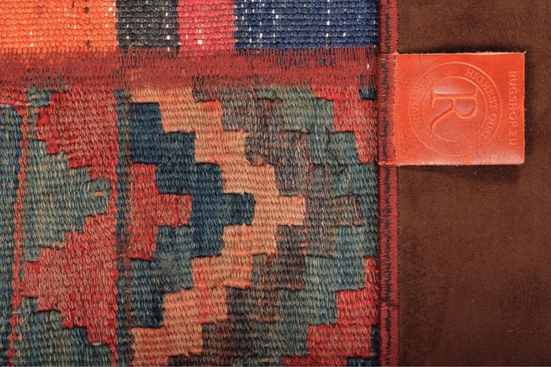 Handknuten Persisk Patchwork Ullmatta 162x228 cm Garn - Flerfärgad - Patchwork matta