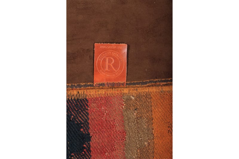 Handknuten Persisk Patchwork Ullmatta 160x235 cm Garn - Flerfärgad - Patchwork matta
