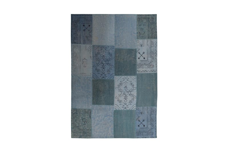 Matta Gesslick Melfe 120x170 cm Blå/Flerfärgad - D-Sign - Patchwork matta