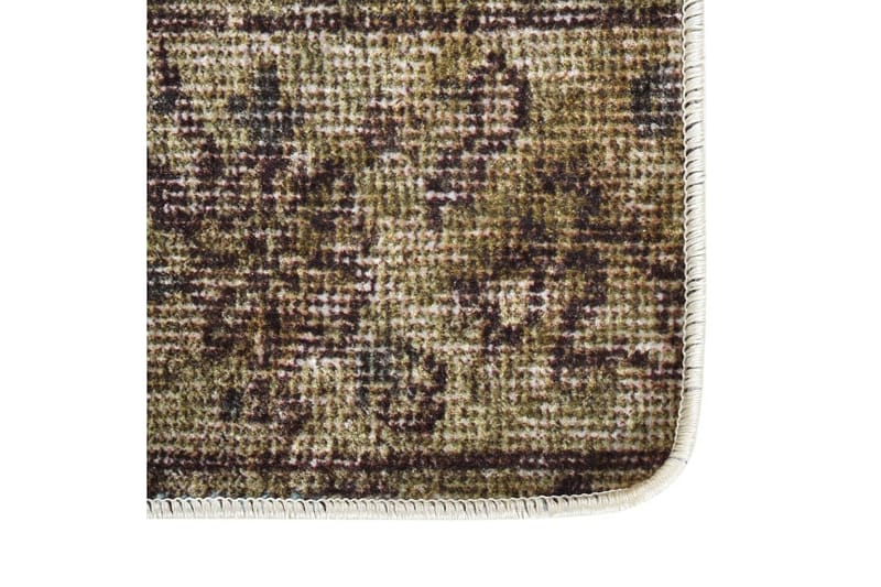 Matta tvättbar lappmönster 80x150 cm flerfärgad halkfri - Flerfärgad - Patchwork matta