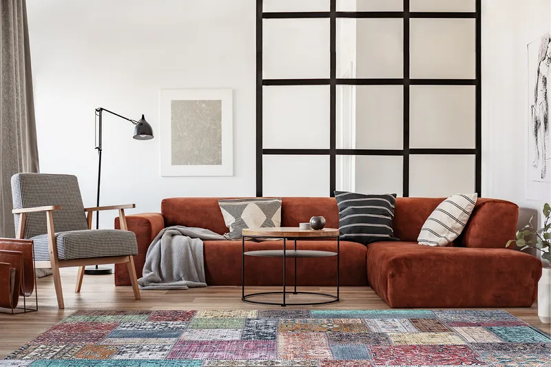 Patchham Patchworkmatta 160x230 cm - Flerfärgad - Textil & mattor - Matta - Orientalisk matta - Patchwork matta