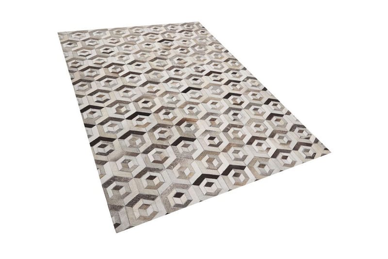 Tavak Matta 140x200 cm - Läder/Beige/Brun - Textil & mattor - Matta - Orientalisk matta - Patchwork matta