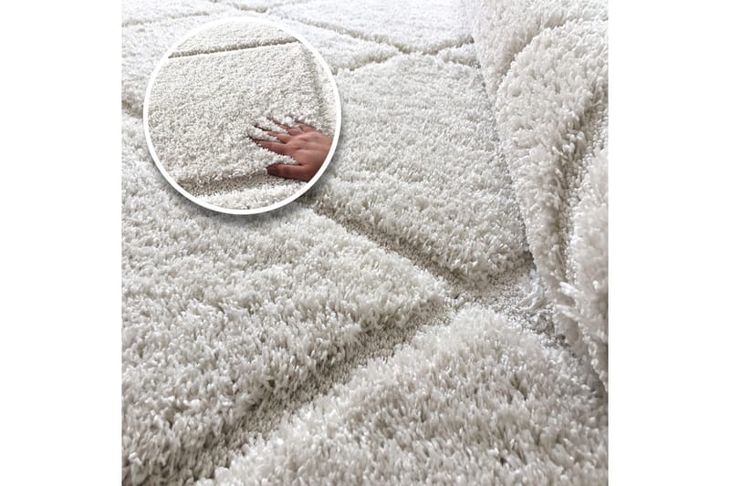 Ruby Matta 80x150 cm - Vit/Shagpile - Textil & mattor - Matta - Orientalisk matta - Persisk matta