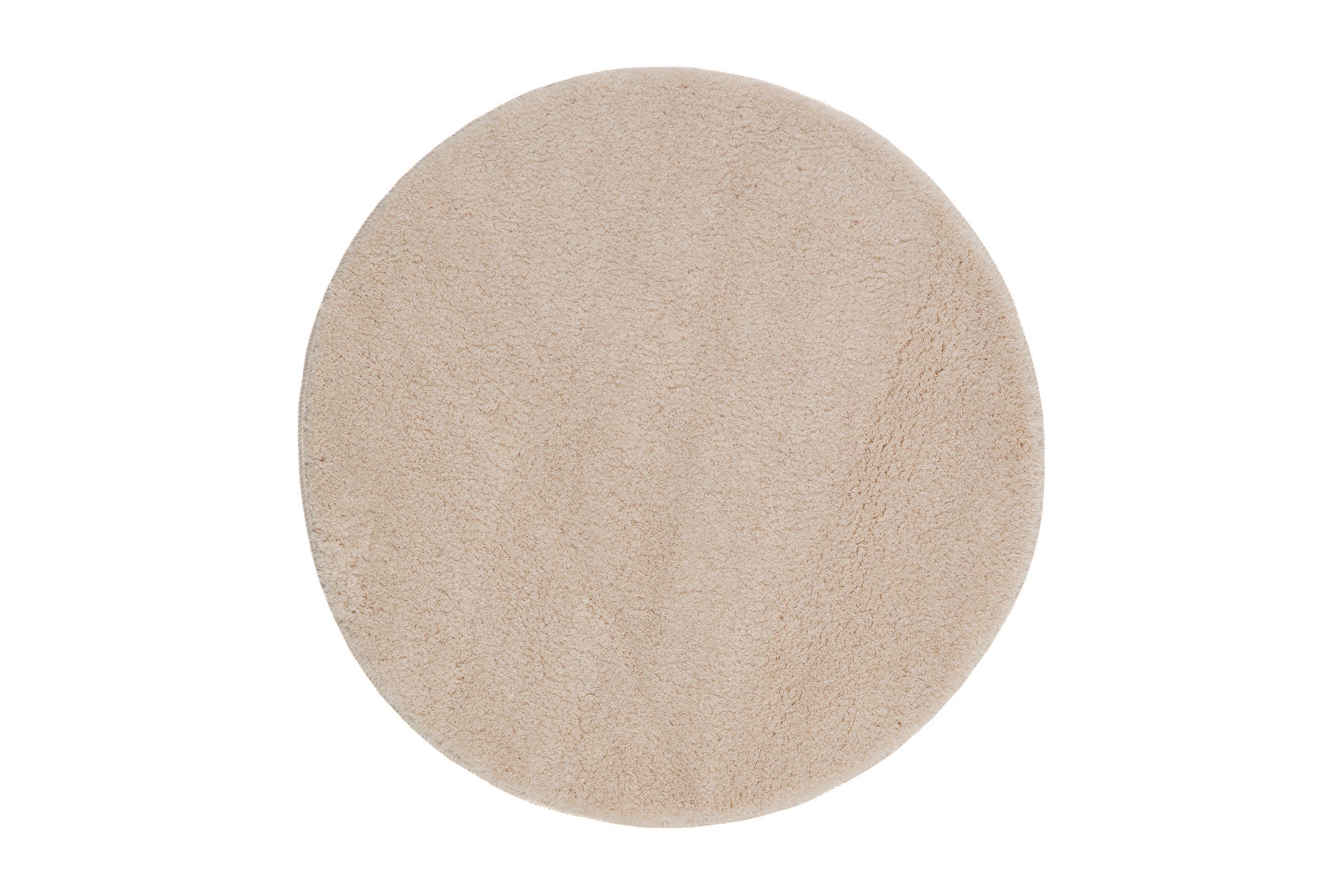 plain badrumsmatta 80 cm rund - creme