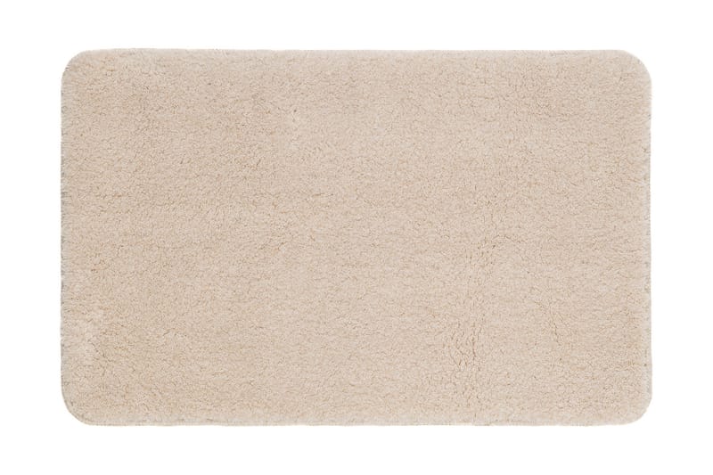 Plain Badrumsmatta 80x140 cm Oval - Creme - Textil & mattor - Matta - Badrumsmatta