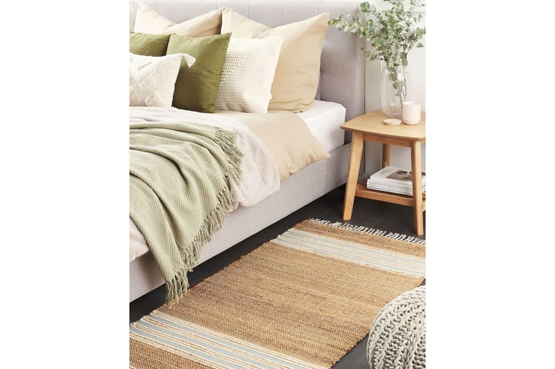 Plattvävd Mirza - Beige, Natur, Vit, Blå - Textil & mattor - Matta - Flatvävd matta