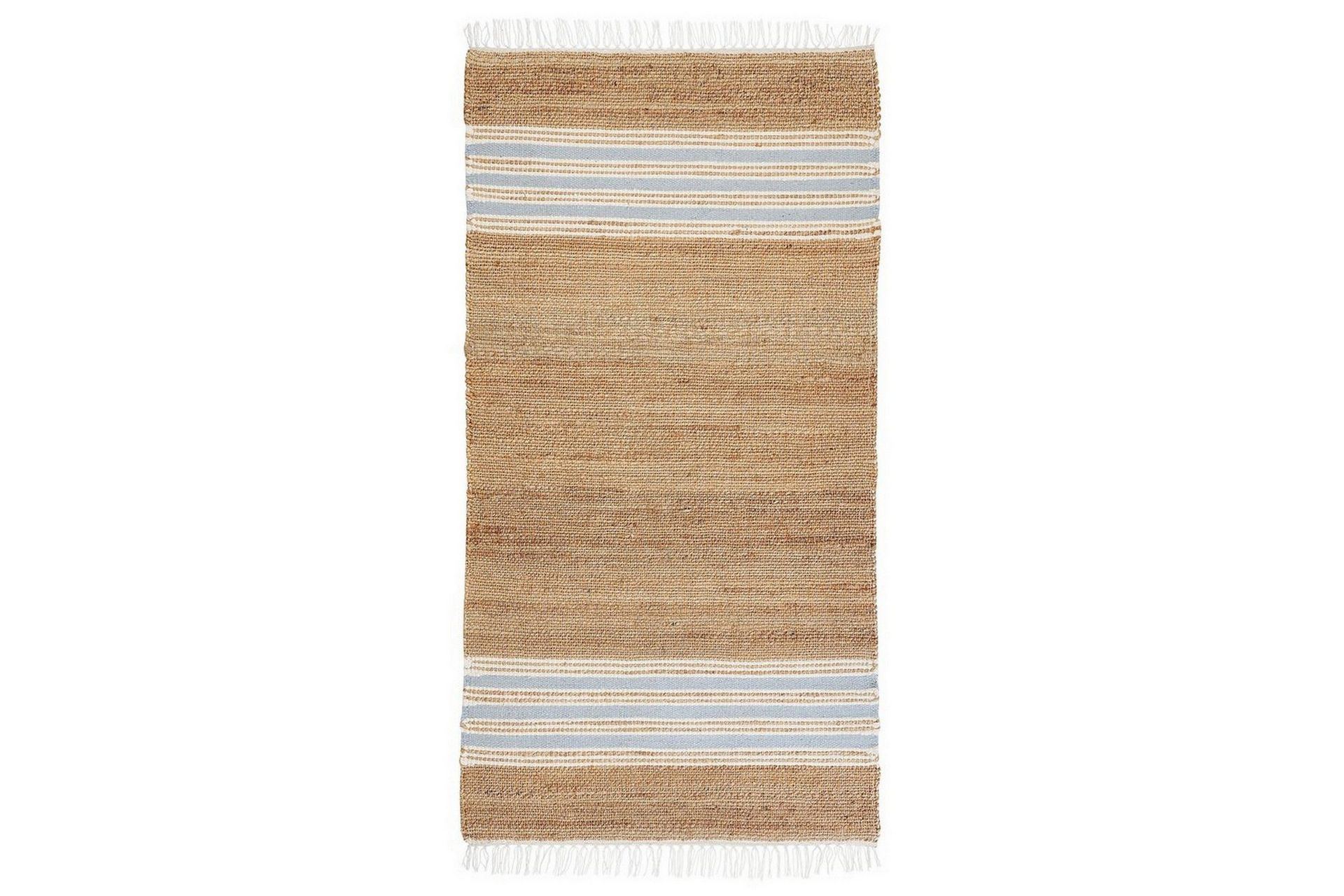 plattvävd mirza - beige, natur, vit, blå