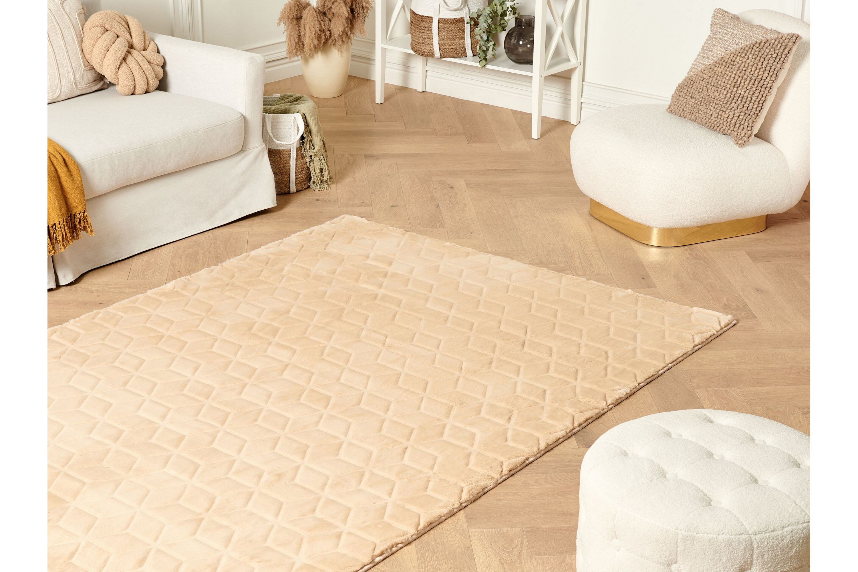 skinnmatta thatta 80x150 cm - beige