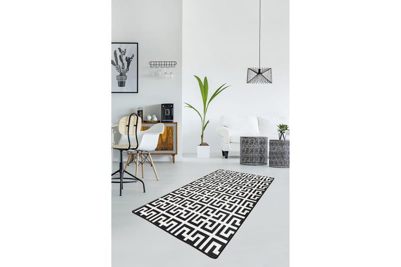 Chilai Matta 80x120 cm - Svart/Vit - Textil & mattor - Matta - Modern matta - Wiltonmatta