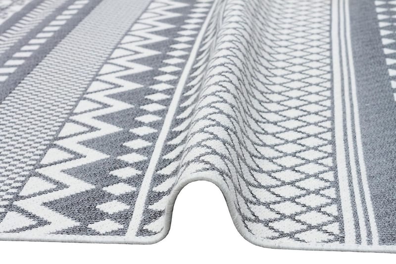 Eko Hali Bomullsmatta 80x300 cm - Grå/Vit - Textil & mattor - Matta - Modern matta - Bomullsmatta